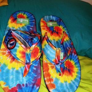 Brand New Tye Dye Sanuk Slide..